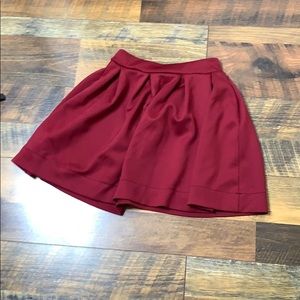 Red circle skirt